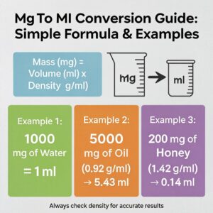 Mg To Ml Conversion Guide: Simple Formula & Examples
