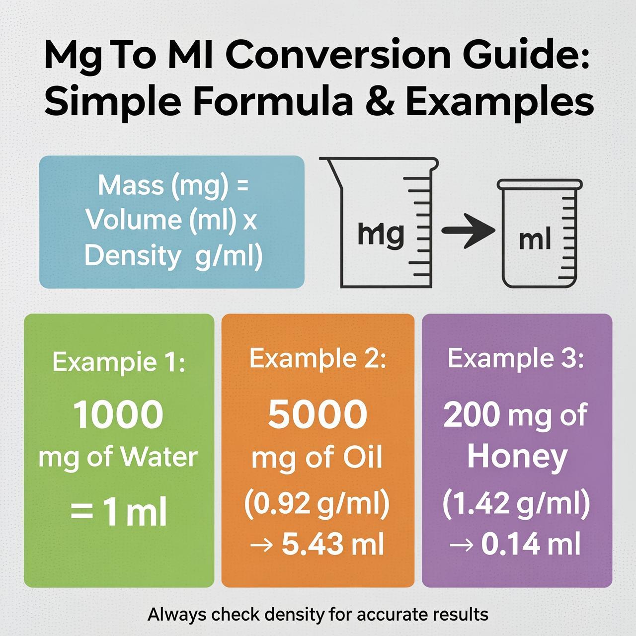 Mg To Ml Conversion Guide: Simple Formula & Examples