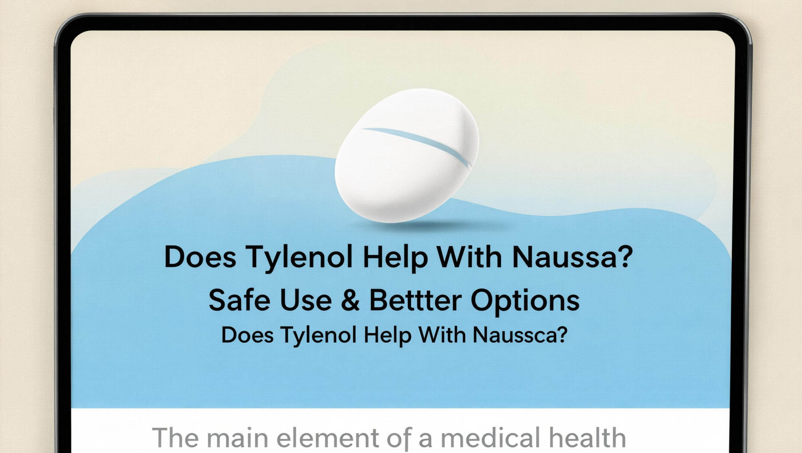 Does Tylenol Help With Nausea? Safe Use & Better Options