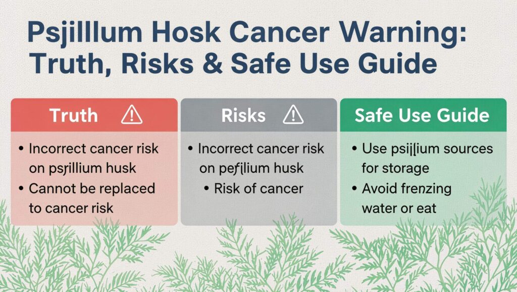 Psyllium Husk Cancer Warning: Truth, Risks & Safe Use Guide