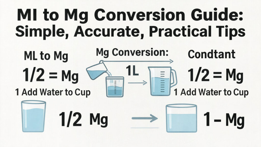 Ml to Mg Conversion Guide: Simple, Accurate, Practical Tips