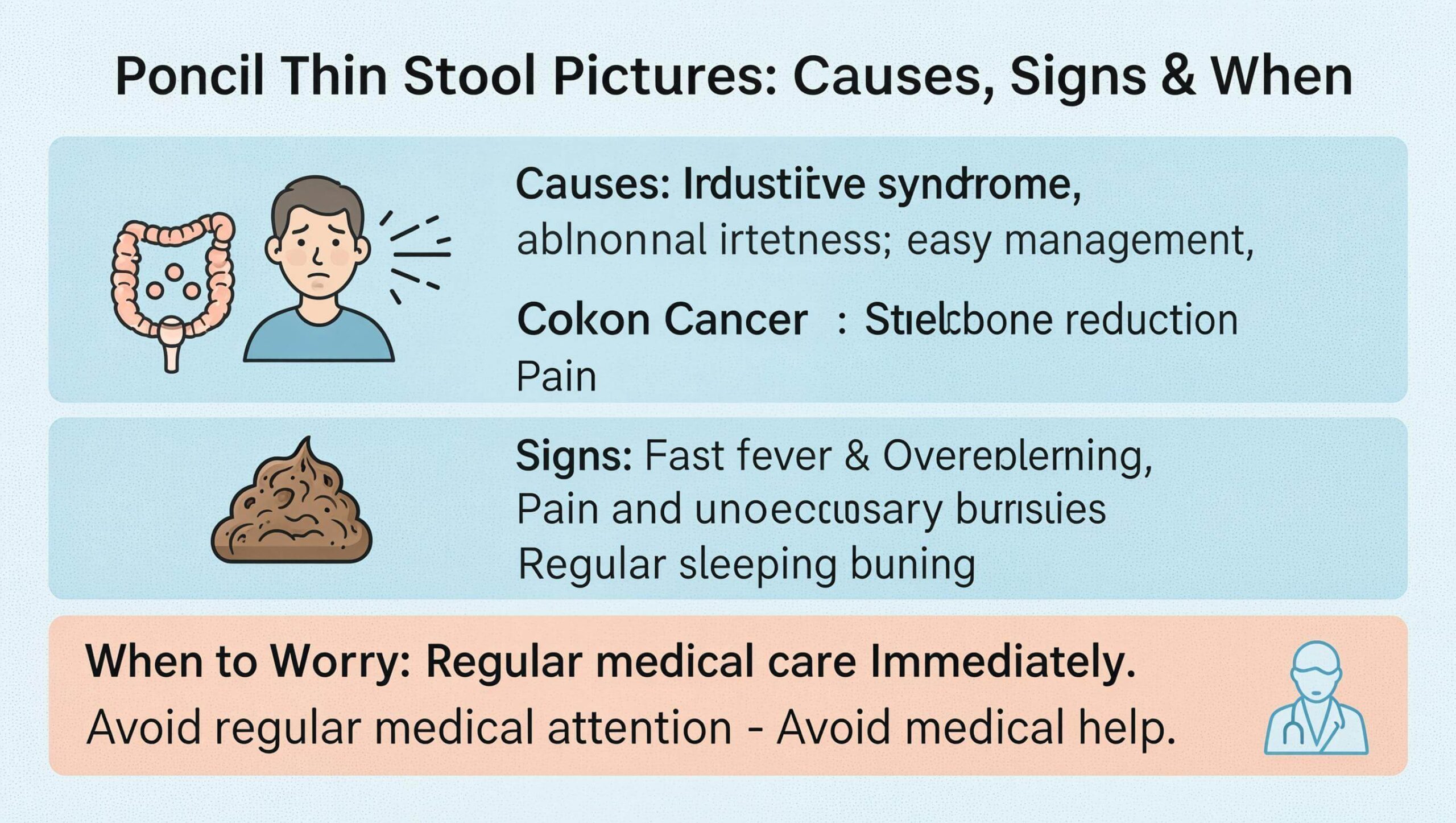 Pencil Thin Stool Pictures: Causes, Signs & When to Worry